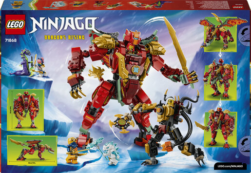 LEGO® NINJAGO® Wyldfyrein transformirajući mehanički zmaj 71868