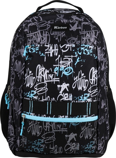 Školski ruksak, Karbon, Teen 4 ZIP GRIZZLY