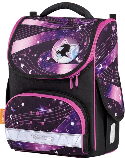 Školska torba, ergonomska, TIGER FAMILY, Nature Quest Lite Unicorn Rhythm