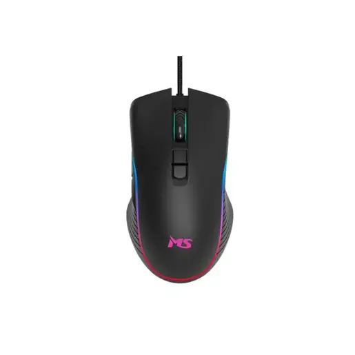 MS NEMESIS T-102C, gaming miš, 12800 DPI, žičani, crni, MSP20058
