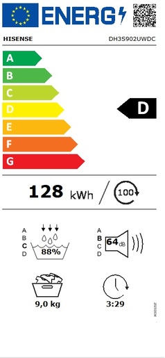 Hisense sušilica rublja DH3S902UWDC