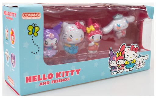 Hello Kitty & Friends figurice, Deluxe Gift Box, 4 kom