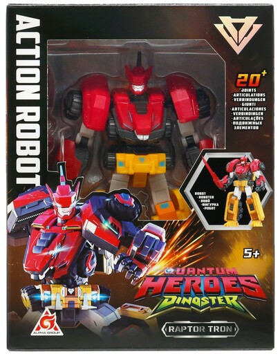 Dinoster akcijska figura robot Raptor Tron, 13 cm