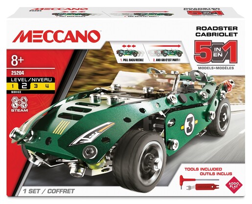 Meccano 5 Roadster, multi model set