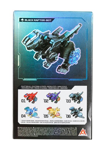 Dinoster Dinocubes Raptorbot, crna