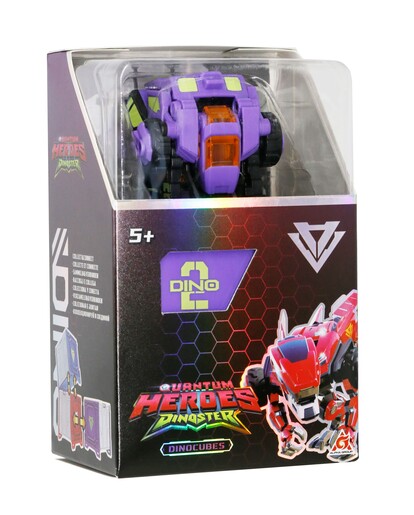 Dinoster Dinocubes Raptorbot, ljubičasta