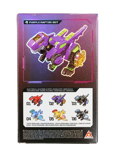 Dinoster Dinocubes Raptorbot, ljubičasta