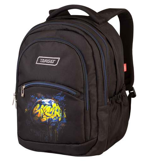 Školski ruksak, TARGET, 2U1 CURVED FOOTBALL GRAFFITI