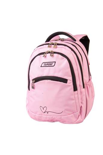 Školski ruksak, TARGET, 2U1 CURVED PINK HEART