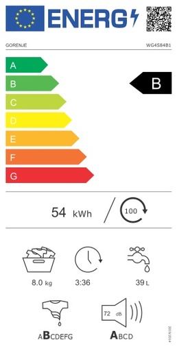 Gorenje perilica rublja WG4S84B1