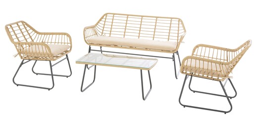 Hesperide set vrtnog namještaja Lambada 135 x 75 x 230 cm, bež, 4/1