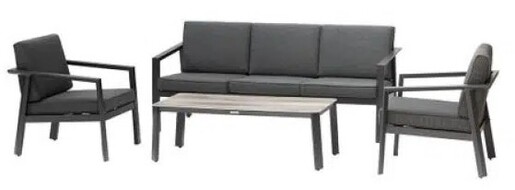 Hesperide set vrtnog namještaja Pavane 261 x 80 x 142 cm, siva