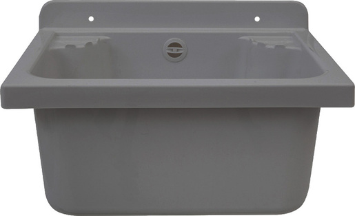 Eurociere vanjski umivaonik Pilozzo Mini & Smart, 42.5x34x20 cm, sivi