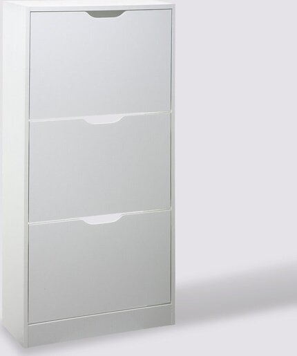 FIVE ormarić za cipele, 3 police, 60x23.3x119 cm, bijeli