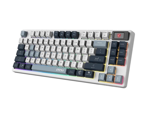 MSI Forge GK600 TKL W Sky, Sky switch, US layout, TKL, bežična tipkovnica, siva, S11-43USP01-HH9