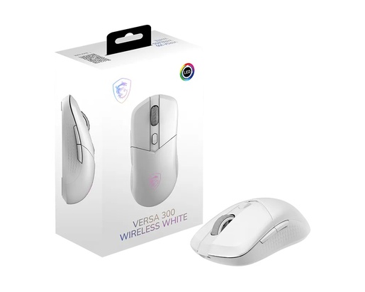 MSI Versa 300 W White, bežični optički miš, 8000 DPI, bijeli, S12-4301440-CLA