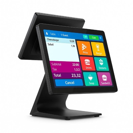 MicroPOS POS terminal NBP-156, 15,6" + 11,6", J4125, 8 GB, 256 GB, Windows 11 Pro