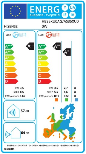 Hisense klima uređaj Uni HB HB35XU0AG/AS35XU0EW 3,5kW + WIFI