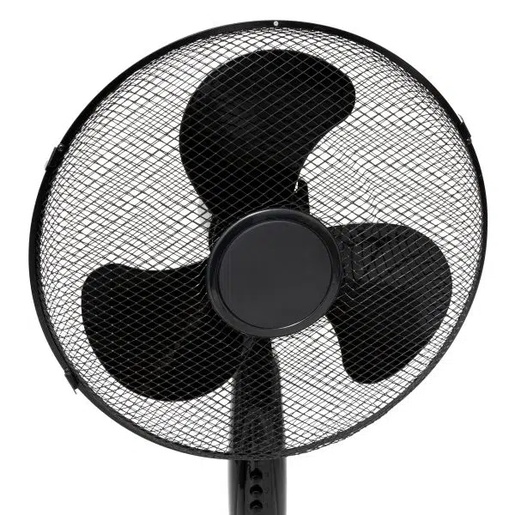 Neka samostojeći ventilator, 125 cm, čelik/PP, crna