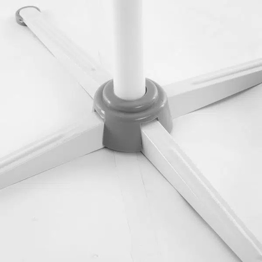 Neka samostojeći ventilator, 125 cm, čelik/PP, bijela