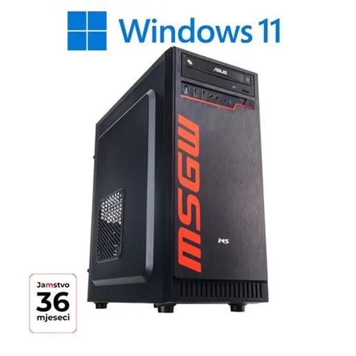 MSGW Basic R3 a102, AMD Ryzen 3 5300G, 16GB RAM, 500GB SSD, AMD Radeon Graphics, FreeDOS, stolno računalo