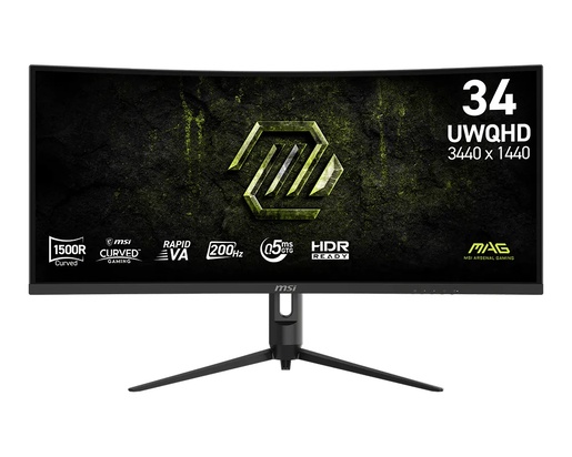 MSI 34" gaming monitor MAG 342CQRF E20, UWQHD, 200Hz, VA