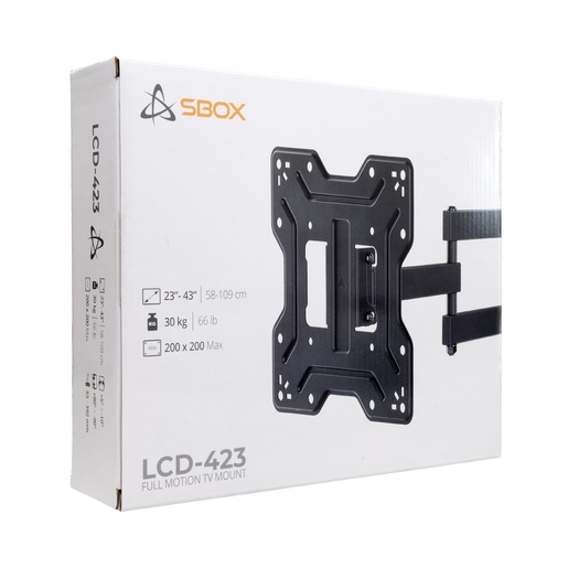 SBOX zidni nosač LCD-423, 23-43", do 30kg, 200x200