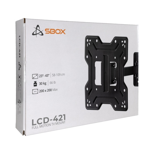 SBOX zidni nosač LCD-421, 23-43", do 30kg, 200x200