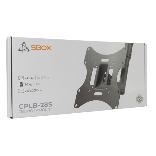 SBOX stropni nosač CPLB-28S, 23-43", do 30kg, 200x200