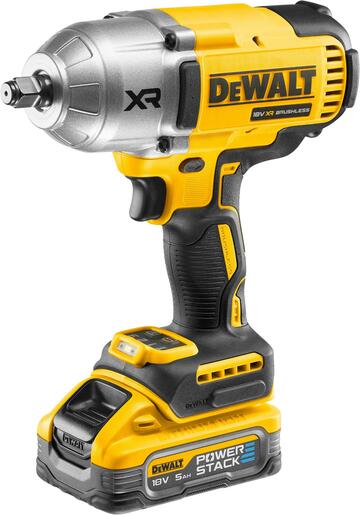 DEWALT aku udarni odvijač DCF900H2T-QW,18V, 1/2" BL, 2x5.0Ah POWERSTACK, 1355/1898Nm