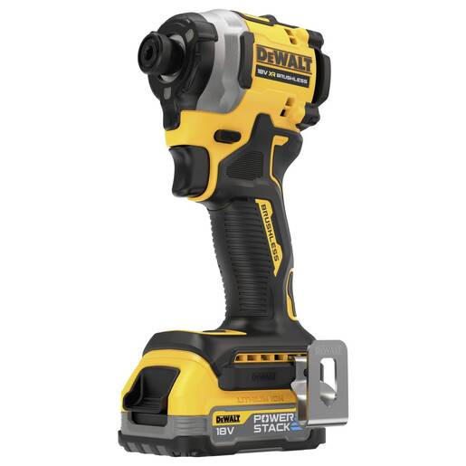 DEWALT aku udarni odvijač DCF850E2T-QW, 18V, 1/4", 2x1.7Ah POWERSTACK, 205Nm