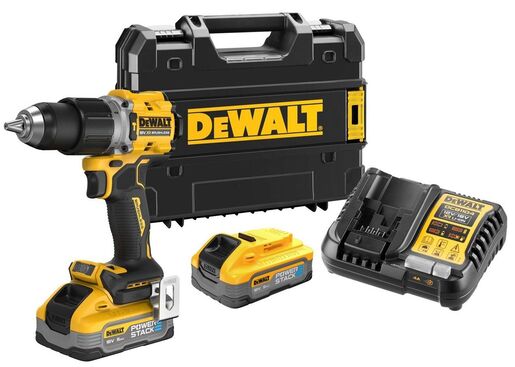 DEWALT aku udarna bušilica DCD805H2T-QW, 18V, 90Nm, BL, 2x5.0Ah POWERSTACK