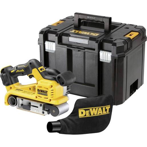 DEWALT aku tračna brusilica DCW220NT-XJ, 18V, BL, 75x533, 800W, T-STAK, SOLO ALAT