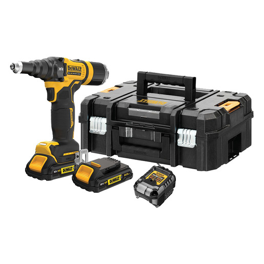 DEWALT aku kliješta za blok zakovice DCF403D2GT-QW, 18V, 2x2.0Ah, 4.8mm, 10KN