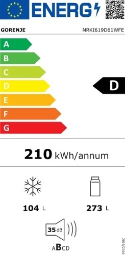 Gorenje hladnjak NRKI619D61WFE