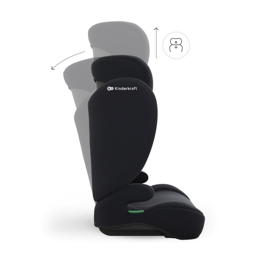 Kinderkraft autosjedalica I-Spark 2 Plus i-Size, 15-36 kg (100-150 cm) bez Isofix-a, Black