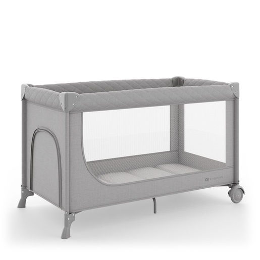 Kinderkraft putni krevetić LEODY UP, s dodacima, Grey