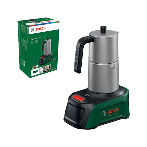 BOSCH aku aparat za kavu EasyMoka Inox, 18V, SOLO