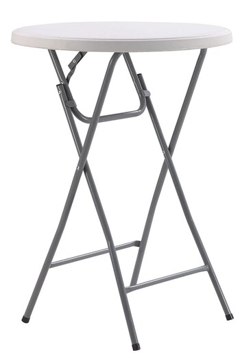 Denis okrugli barski stol, 80 cm, bijeli