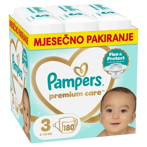 Pampers Premium Care pelene, vel. 3, 6-10 kg, 180 kom