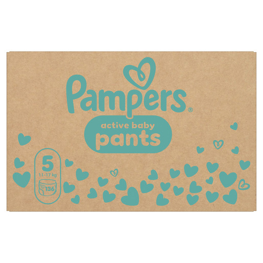 Pampers Active Baby Pants pelene gaćice, vel. 5, 11-17 kg, 136 kom