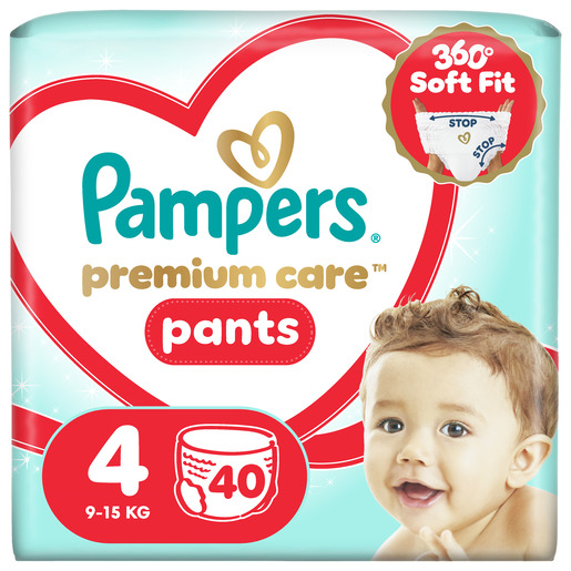 Pampers Premium Care Pants pelene gaćice, vel. 4, 9-15 kg, 38 kom