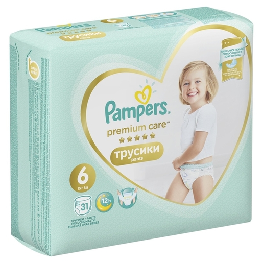 Pampers Premium Care pelene gaćice, vel. 6, 15+ kg, 31 kom