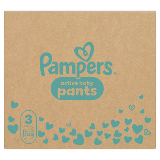 Pampers Active Baby Pants pelene gaćice, vel. 3, 6-11 kg, 180 kom