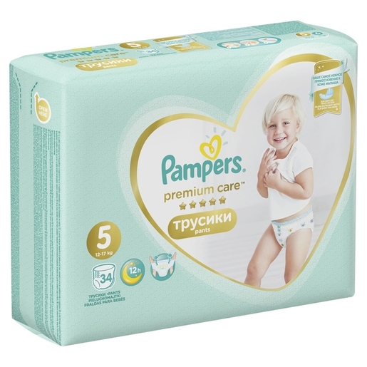Pampers Premium Care Pants pelene gaćice, vel. 5, 12-17 kg, 34 kom