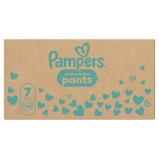 Pampers Active Baby Pants pelene gaćice, vel. 7, 15 kg+, 108 kom