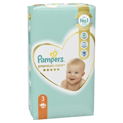 Pampers Premium Care pelene, vel. 3, 6-10 kg, 60 kom