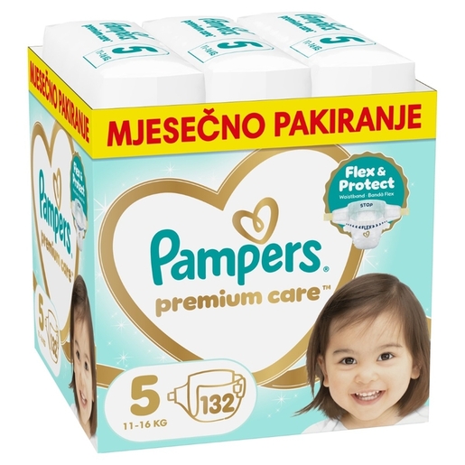 Pampers Premium Care pelene, vel. 5, 11-16 kg, 132 kom