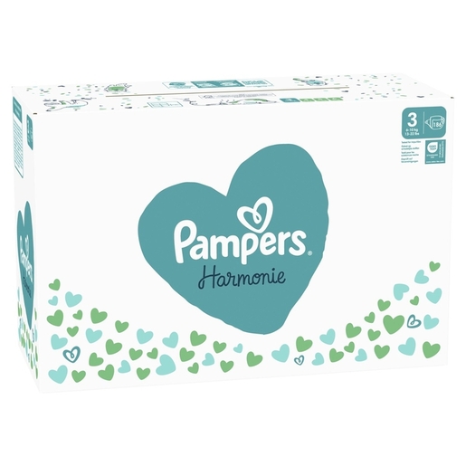 Pampers Harmonie Baby pelene, vel. 3, 6-10 kg, 185 kom