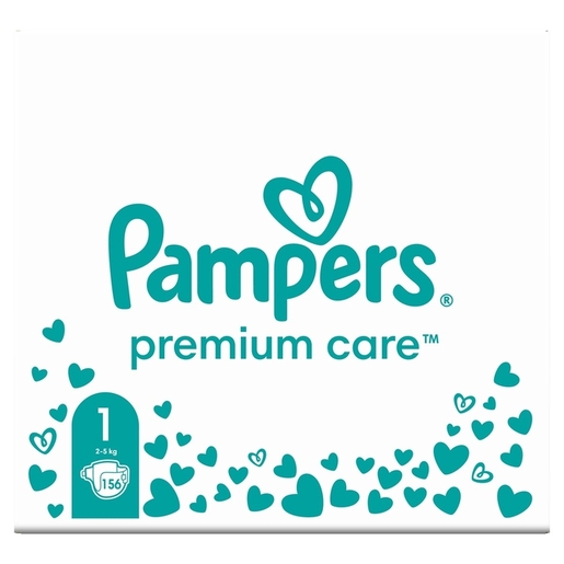 Pampers Premium Care pelene, vel. 1, 2-5 kg, 156 kom